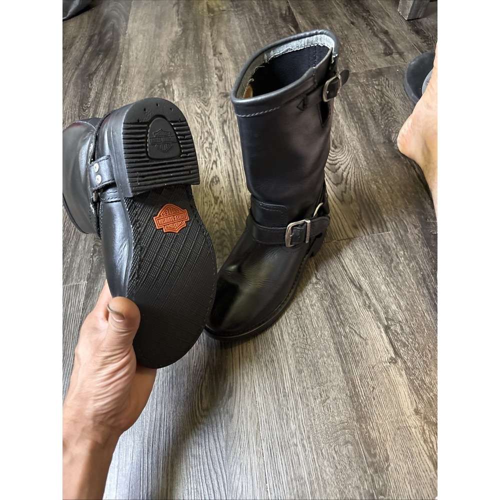 Harley-Davidson Black Leather Biker Engineer Riding Boots Women's Size 7⁠ - Picture 2 of 16